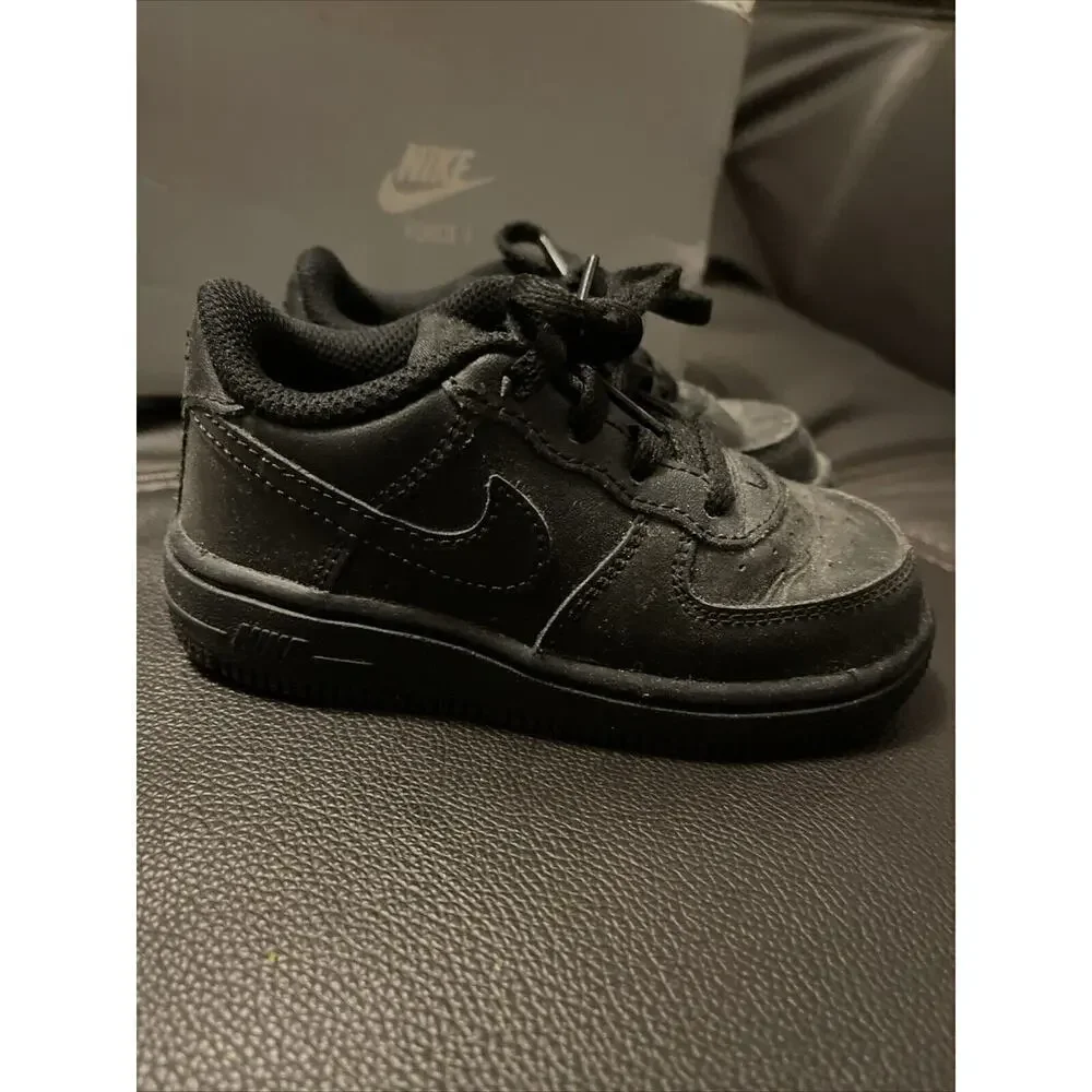 Nike Air Force 1 Black toddler size 7C with original box 314194009